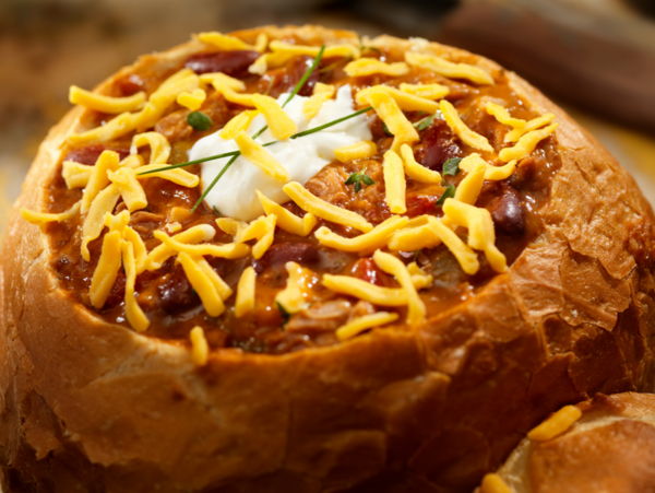 Photo of Beef Chili Con Carne Bread Bowl