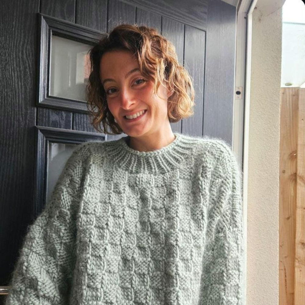 The basket weave sweater - knitting pattern