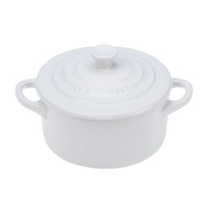 Mini Round Cocotte, 14 fl oz, Color: White