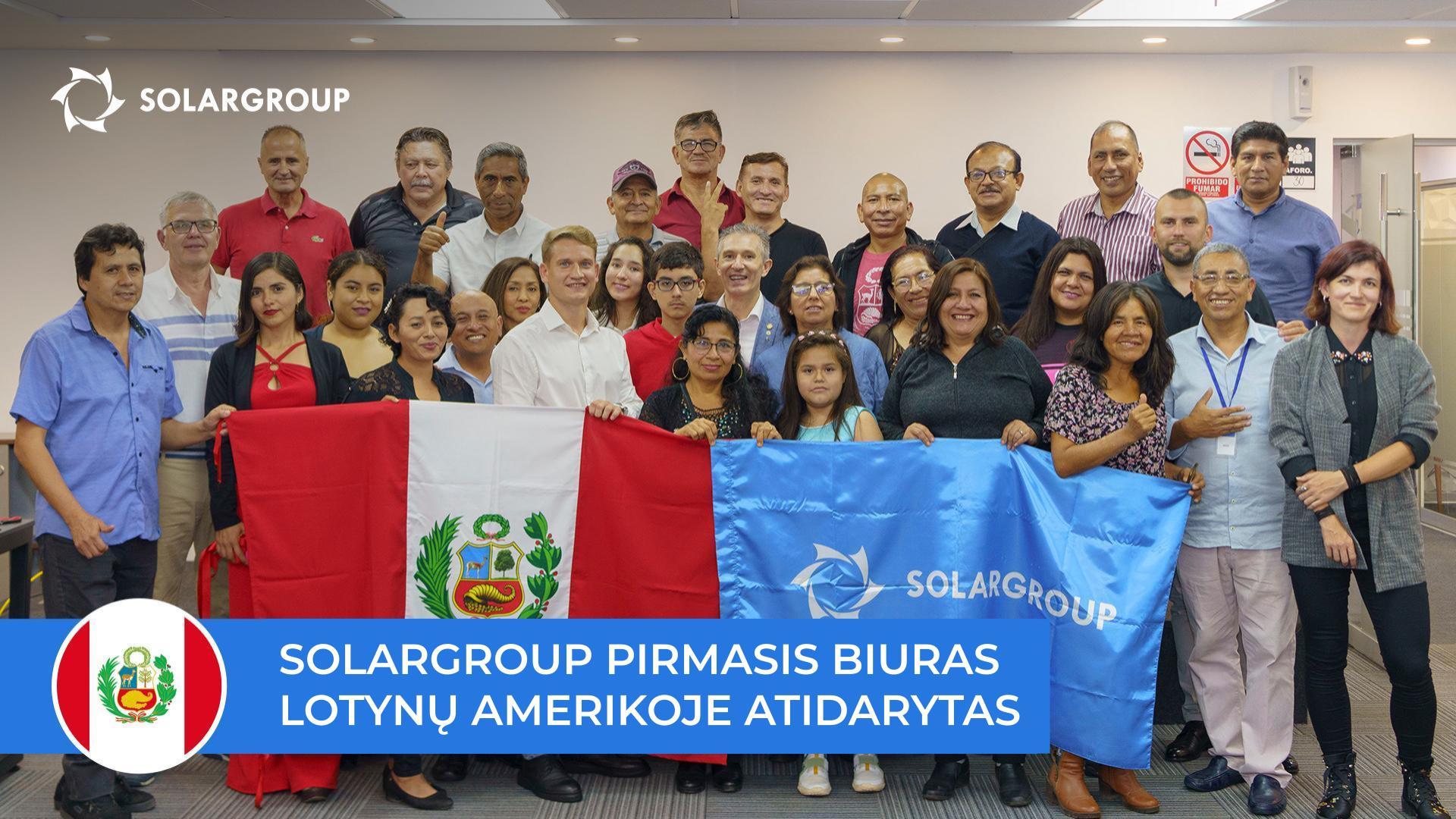 Naujas žingsnis projekto vystymui Lotynų Amerikoje: Peru atsidarė SOLARGROUP biuras