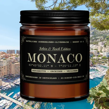 Bougie parfumée Monaco - Belle et riche édition - Bergamote | Orchidée | violet