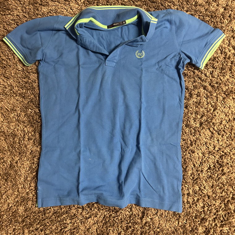 Eddicott Polo Shirt - Blau/hellgrün