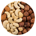 Washed, Peeled and Roasted Nuts: A Natural Source of Biotin found in the best hair, skin and nails vitamins