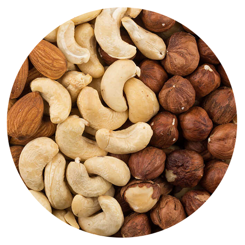 Washed, Peeled and Roasted Nuts: A Natural Source of Biotin found in the best hair, skin and nails vitamins