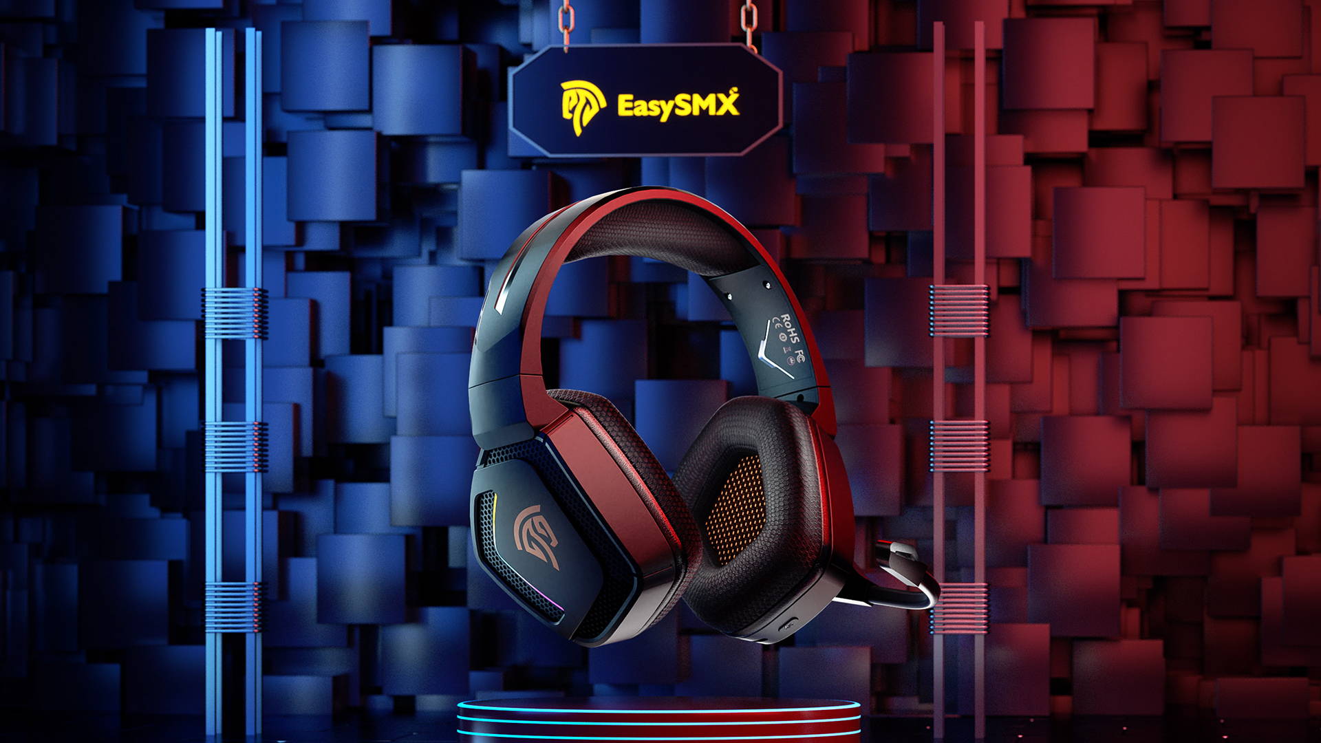 EasySMX Grani C07W 2.4GHz and Bluetooth Gaming Headset
