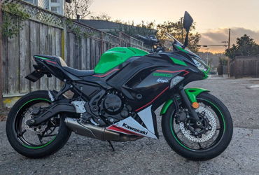 2022 KAWASAKI NINJA 650 "KRT" motorcycle for rent near Millbrae, CA