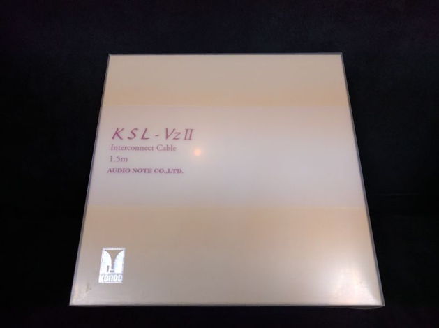 Kondo AudioNote Japan KSL-VZ II Interconnect RCA 1.5m N...