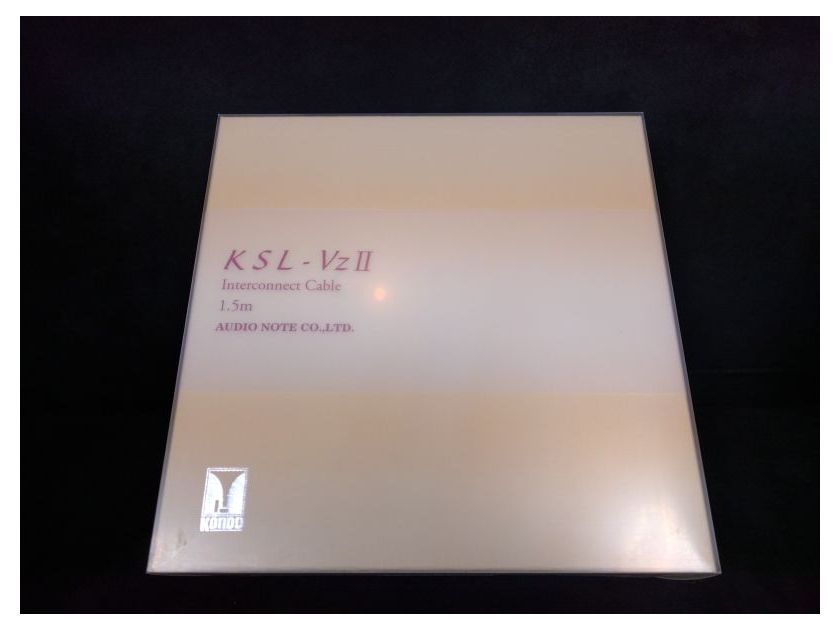 Kondo AudioNote Japan KSL-VZ II Interconnect RCA 1.5m Never Used!!