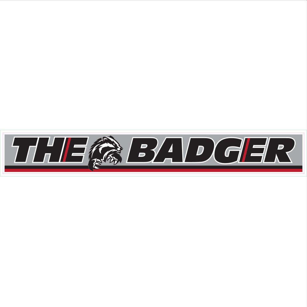 THE BADGER IMPLEMENT DECAL DESIGN 
