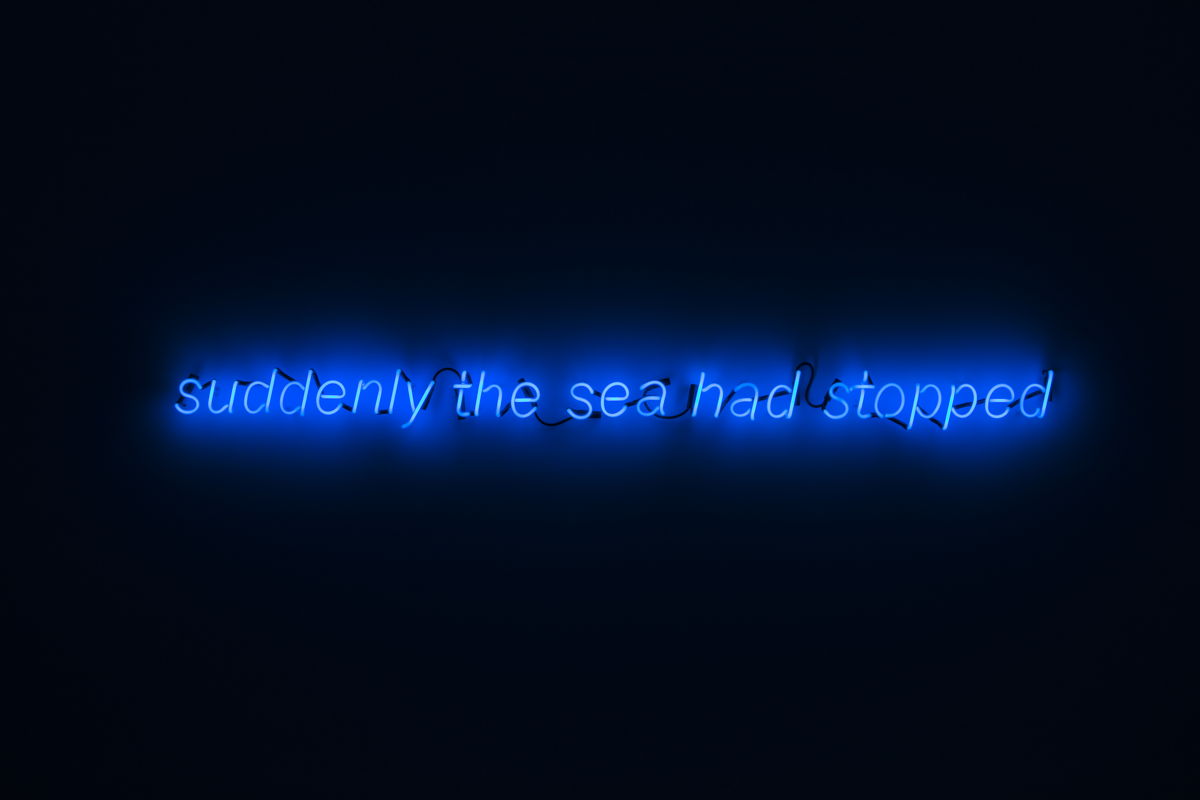 suddenly the sea had stopped