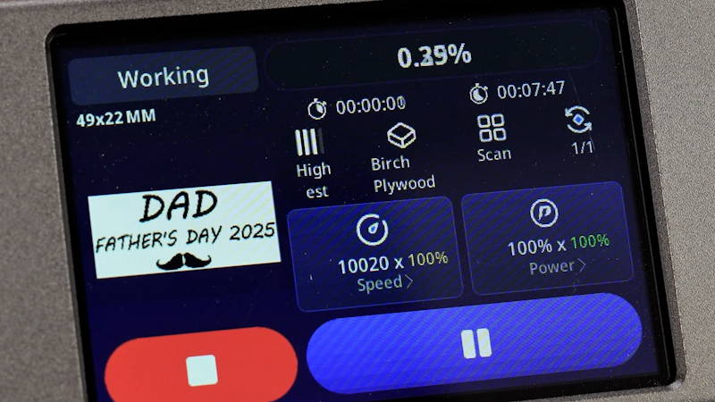 Step 4: Use the 20W Laser Module to Engrave Packaging or Wood Stand