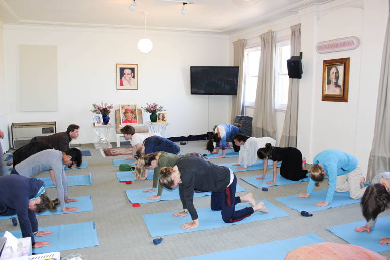 Sydney Ashram Main Hall With Participants