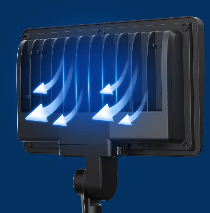 daylight white flood light fixtures efficient cooling