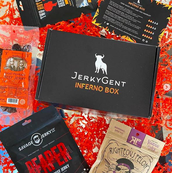 JerkyGent Inferno Spicy Beef Jerky Spicy Gift Box