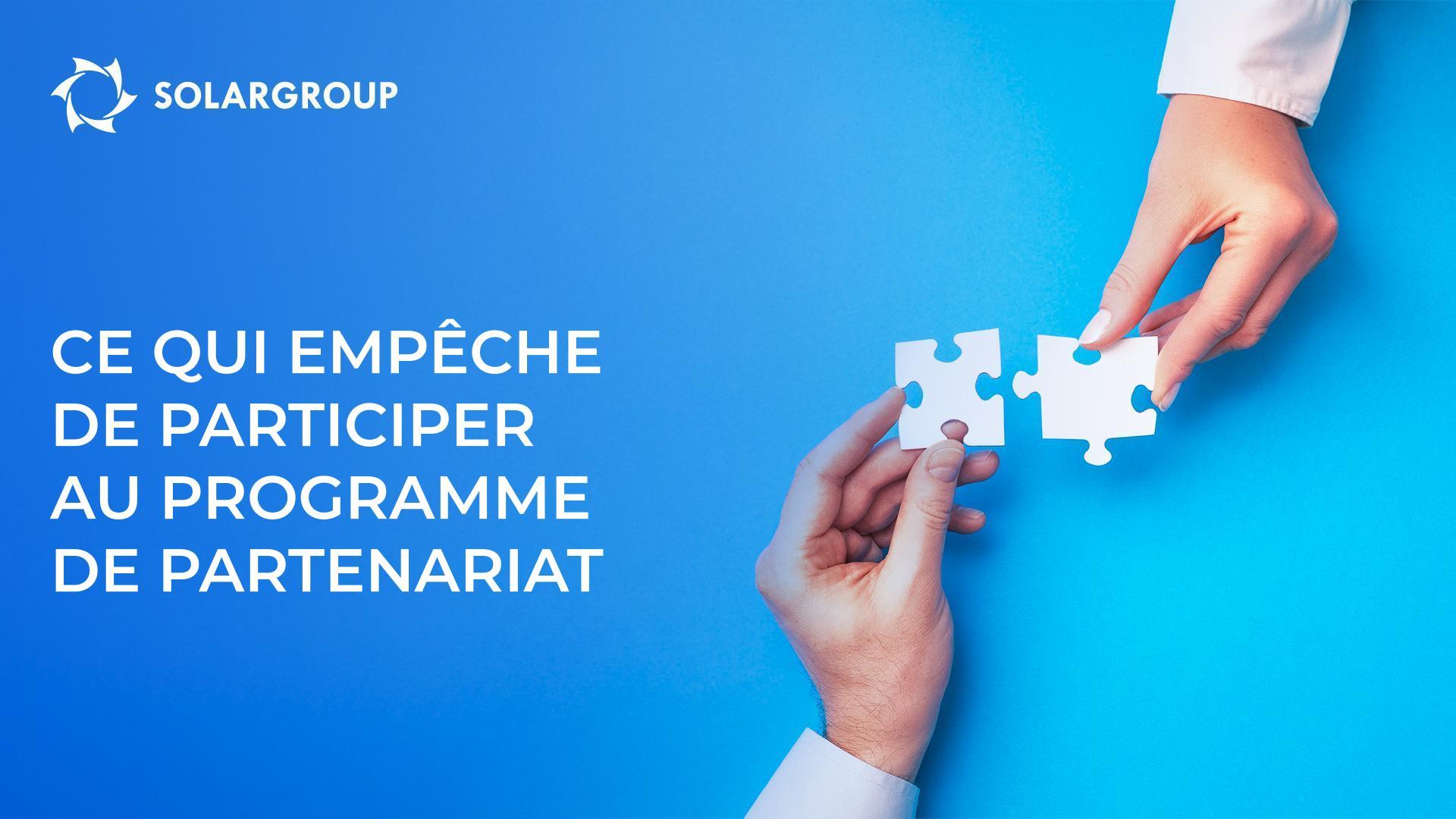 Ce qui empêche de participer au programme de partenariat