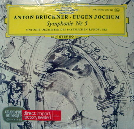 ★Sealed★ DG / JOCHUM, - Bruckner Symphony No.5, 2LP Set!