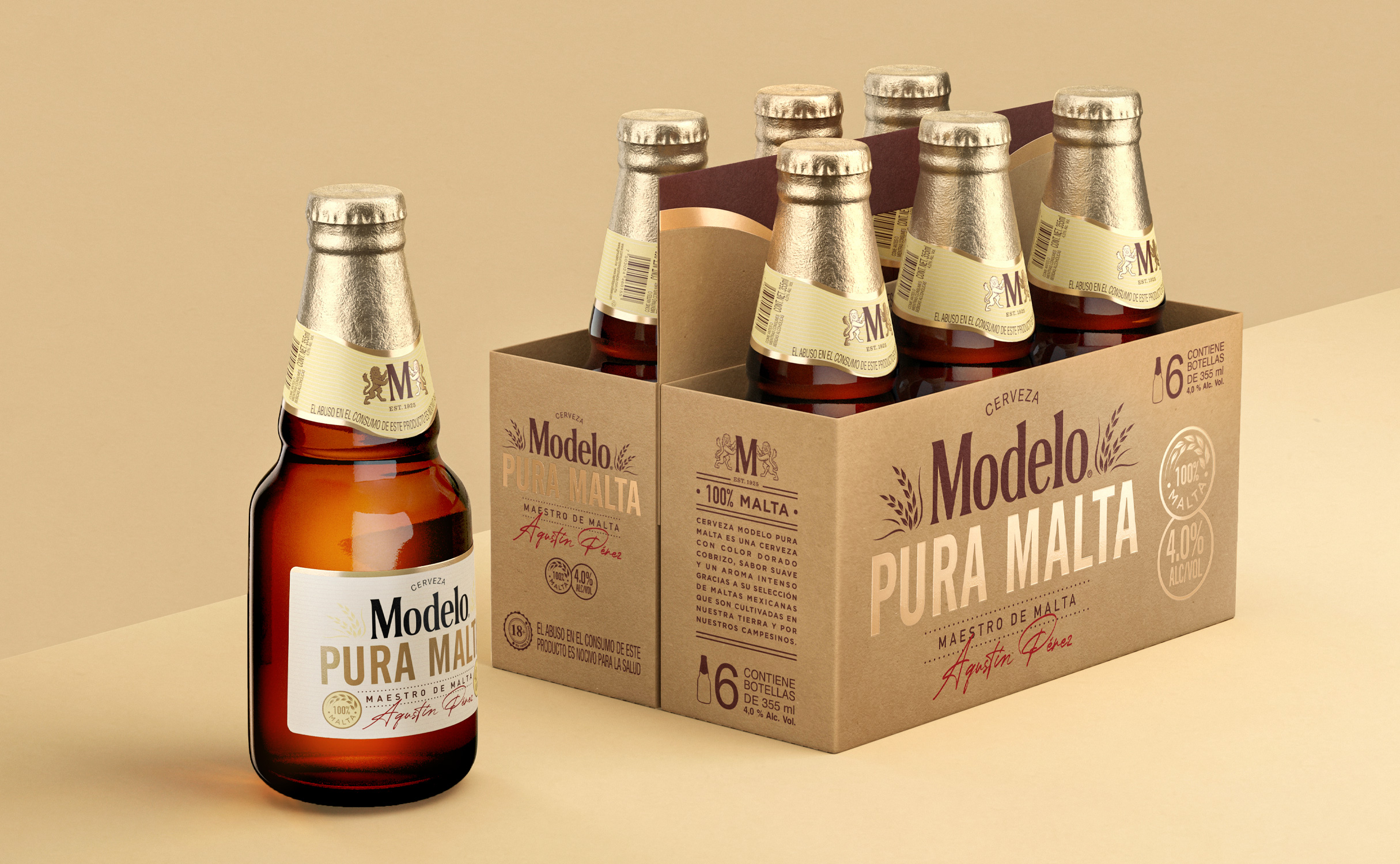 Modelo Pura Malta Is For Good | Dieline - Design, Branding & Packaging  Inspiration