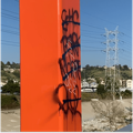 Graffiti removal from Painted Bridge Structure 