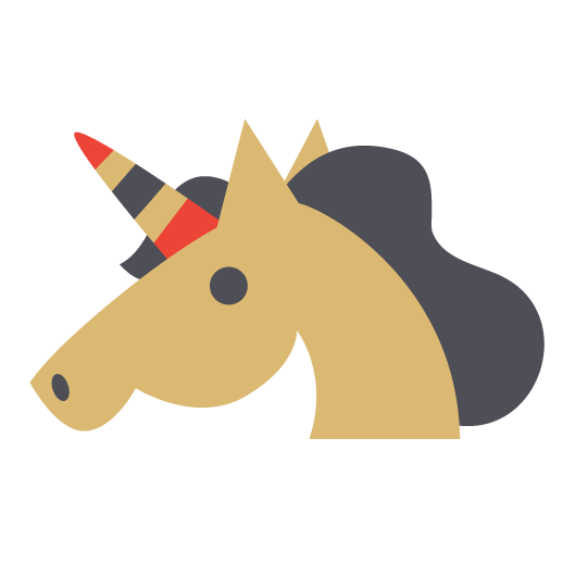 Unicorn head icon