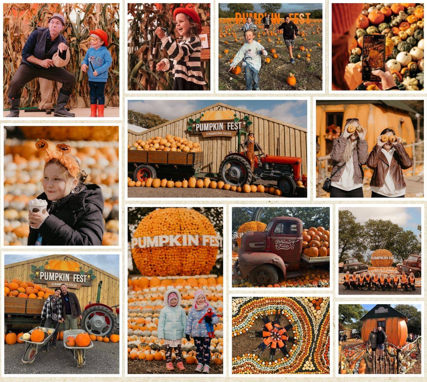 Discover the biggest and best pumpkin festival in Devon & Cornwall, and South West! Pumpkin Fest at Strawberry Fields is the ultimate family day out with a huge pumpkin patch, pumpkin picking, maize maze, barrel train rides, photo spots, tasty autumn treats & fun for all ages. Book now!