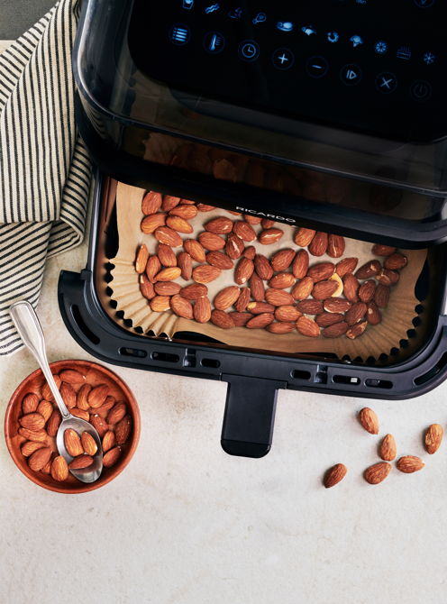 Noix et graines grillées à la friteuse à air chaud (air fryer)