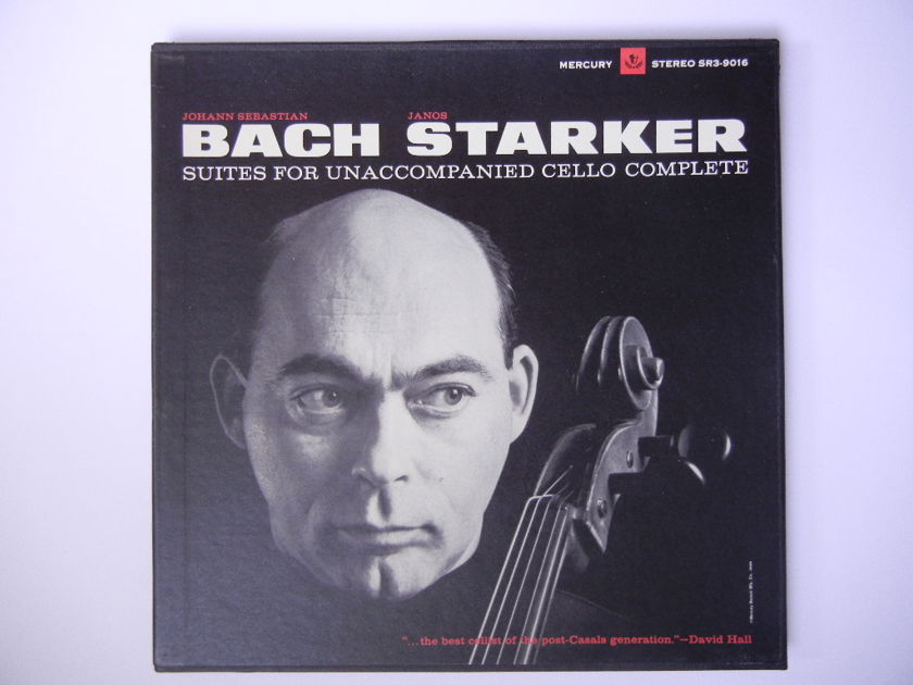 Janos Starker - Gold Promo Bach Cello Suites Mercury Stereo SR3-9016