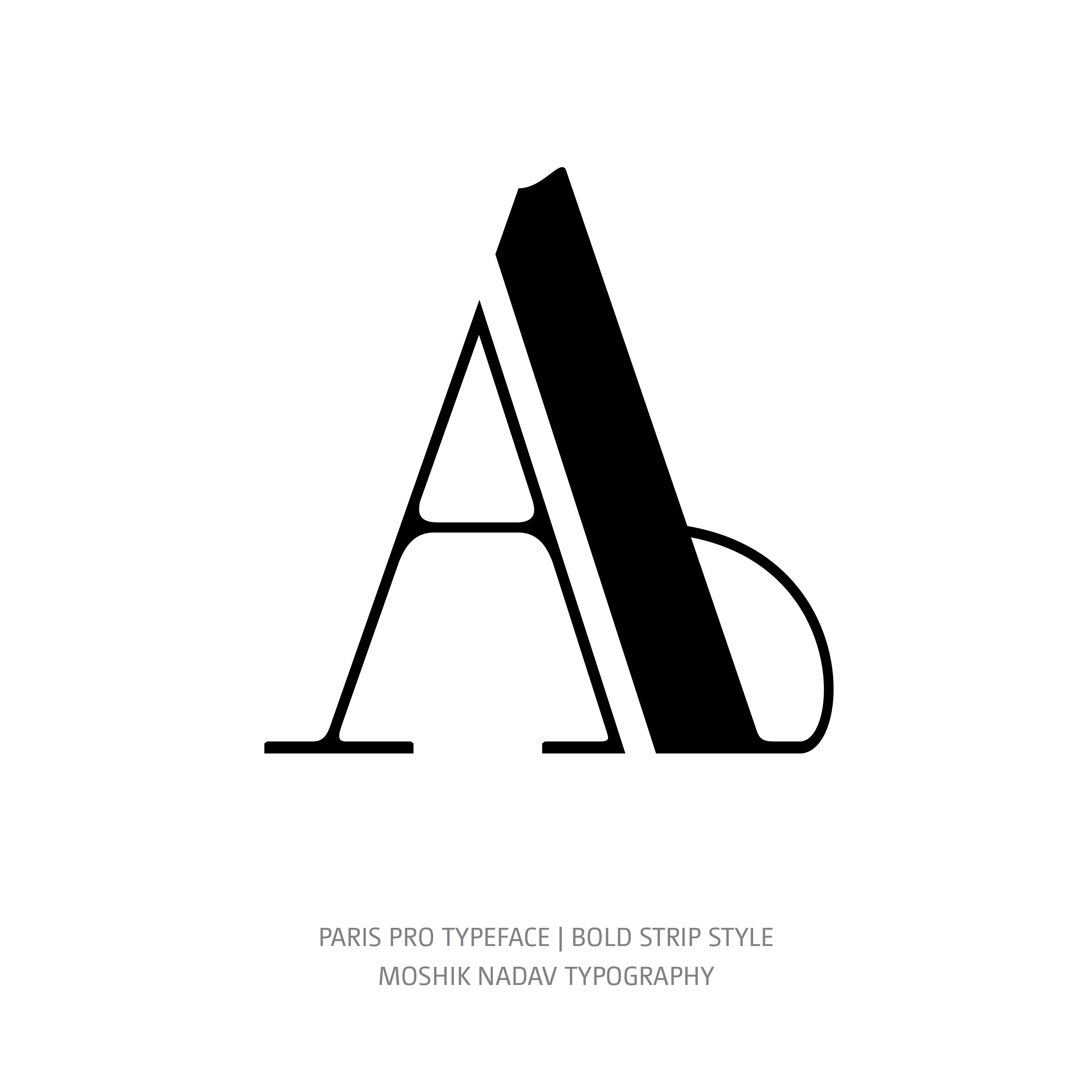 Paris Pro Typeface Bold Strip A alt