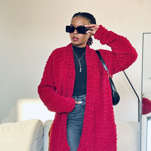 Crochet Easy Suzette Stitch Cardigan  Written Pattern