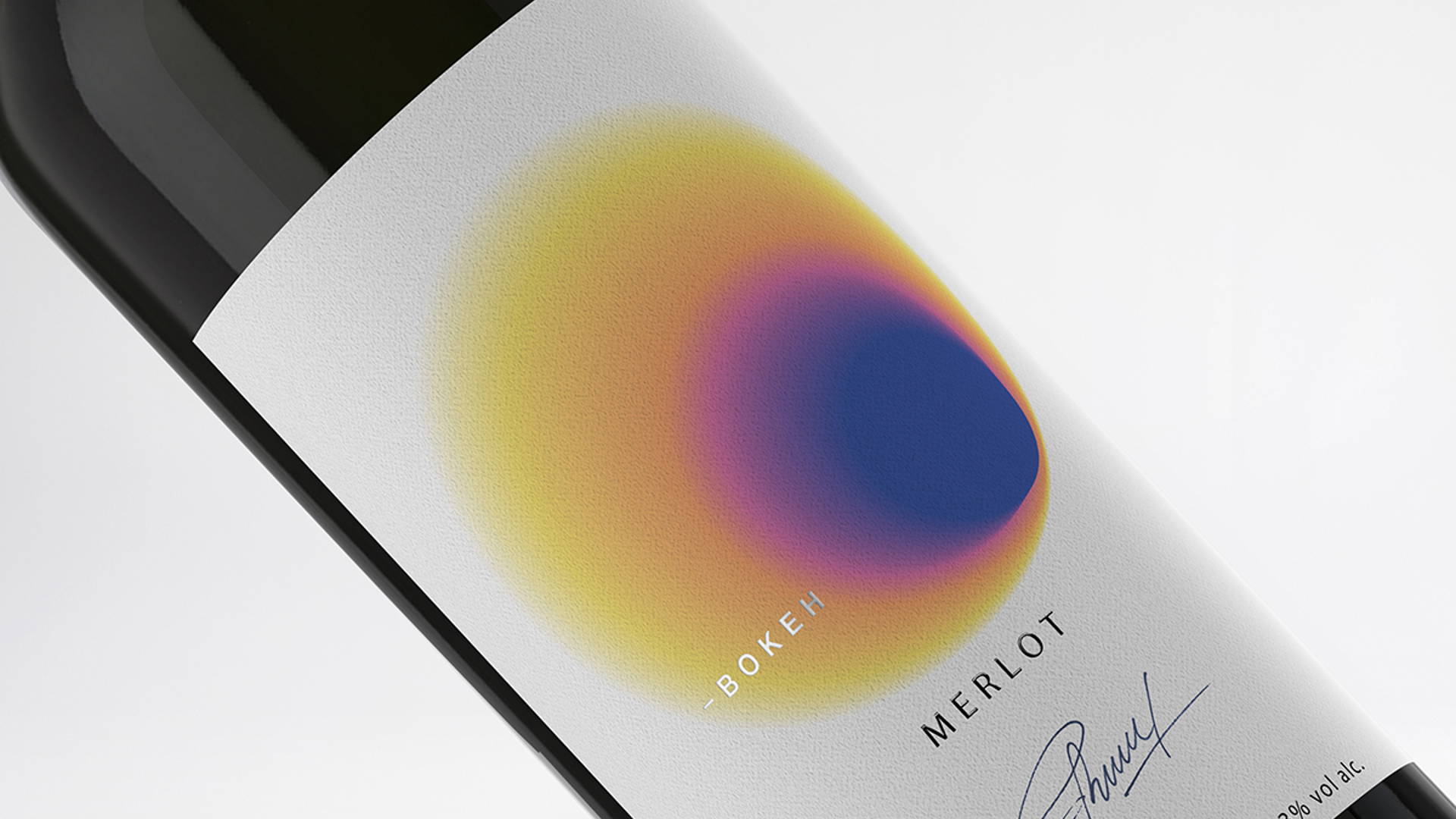Featured image for Check Out The Mesmerizing Gradients On These Conceptual Wine Labels