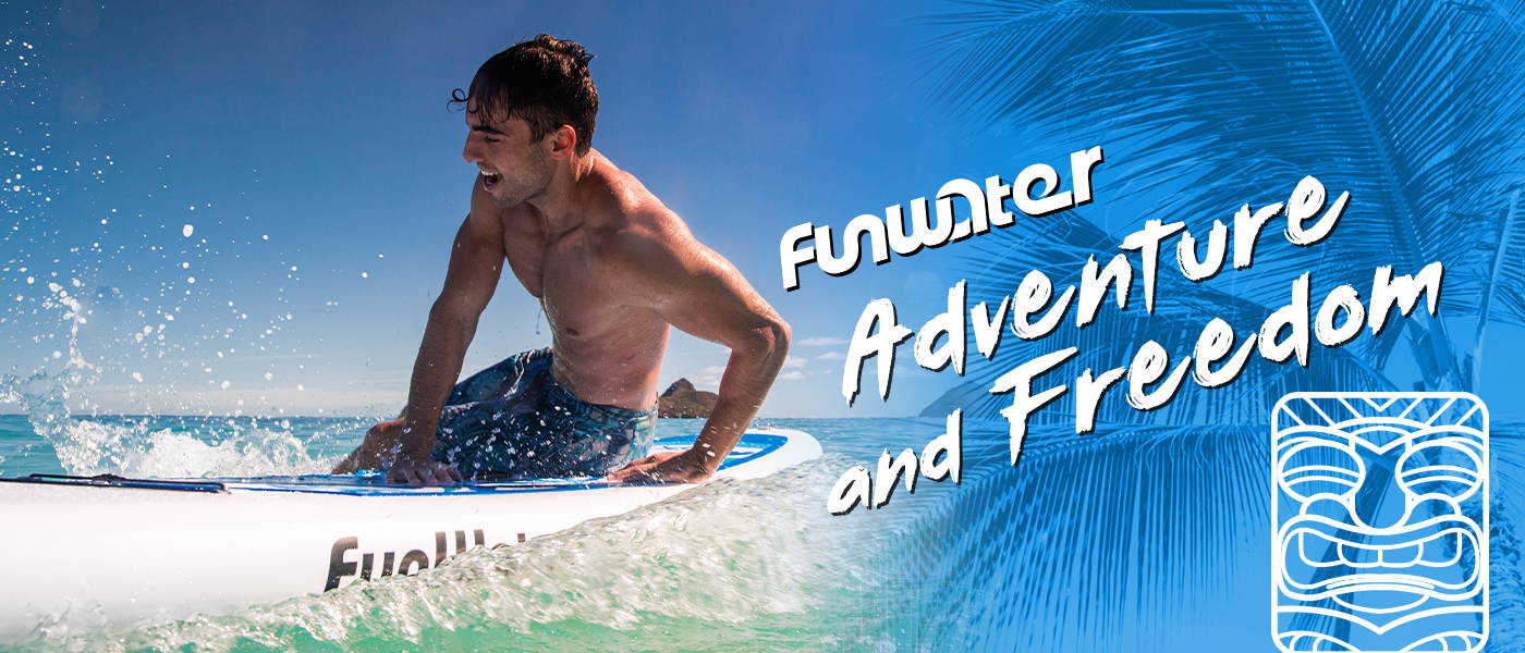 Funwater TIKI paddle board made for adventure and freedom!