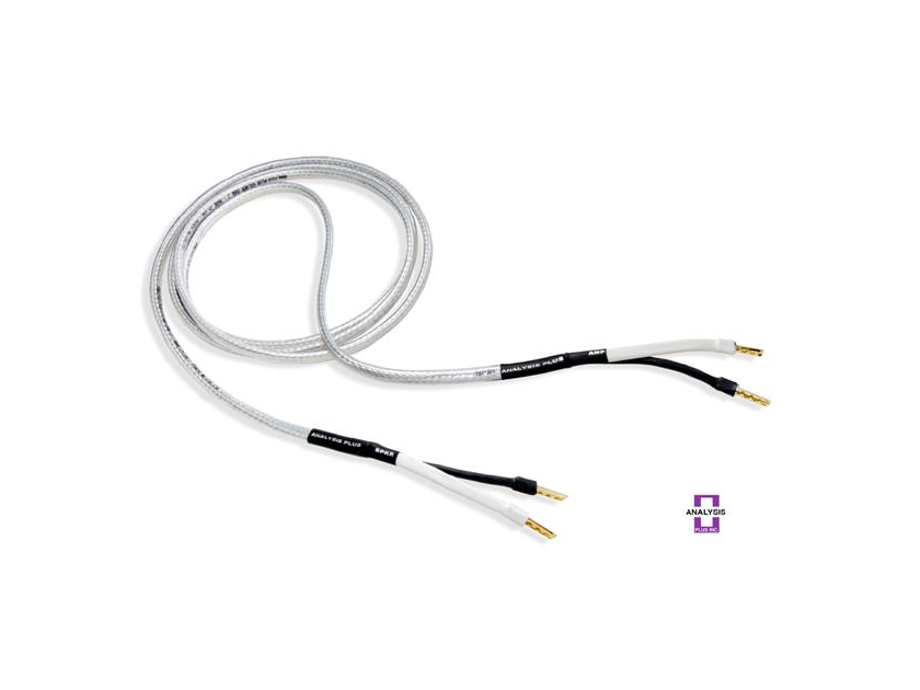 ANALYSIS PLUS  New  Silver Oval's II SPEAKER CABLES 8FT. Prs.