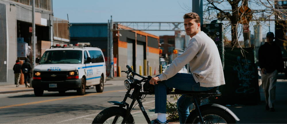 Super 73 e-Bike on a road