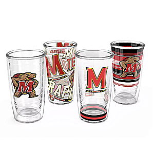 Tervis Maryland Terrapins - Assorted 16oz Classic Tumbler 4-Pack Set
