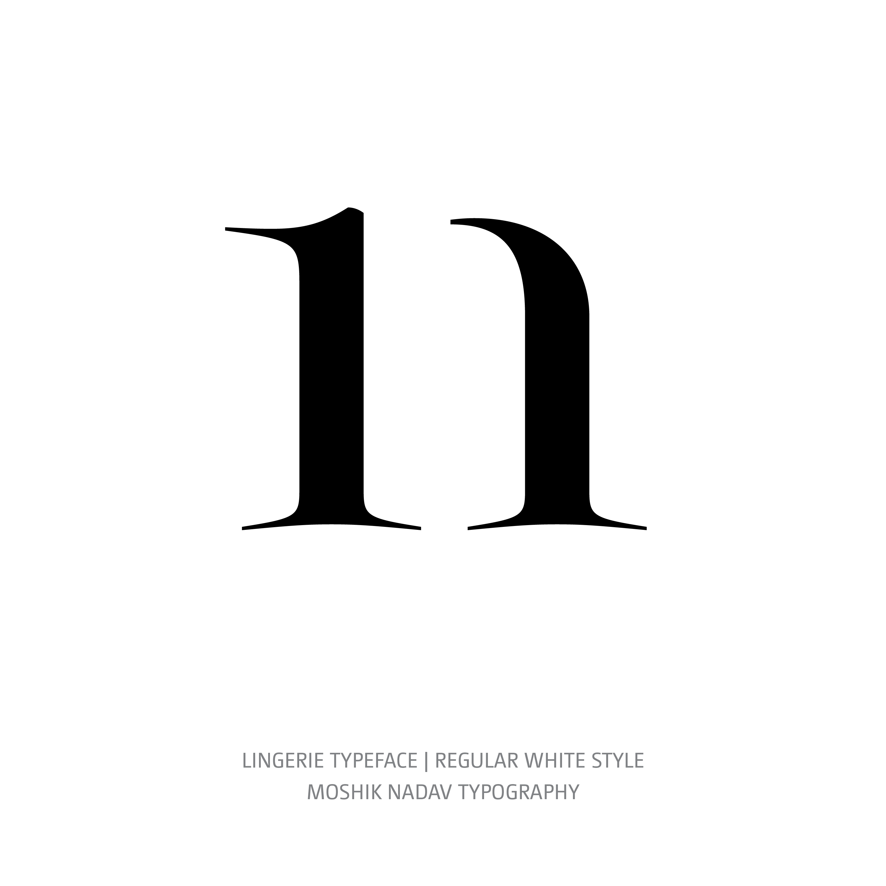 Lingerie Typeface Regular White n