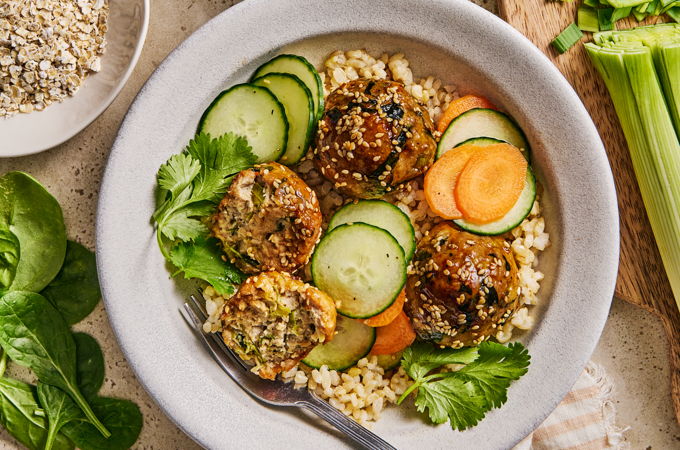 High-Fibre Asian-style Vegetable Balls