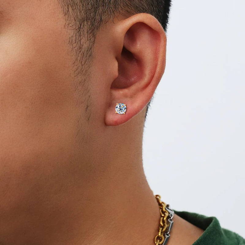 Stunning Sparkly Diamond Stud Earrings