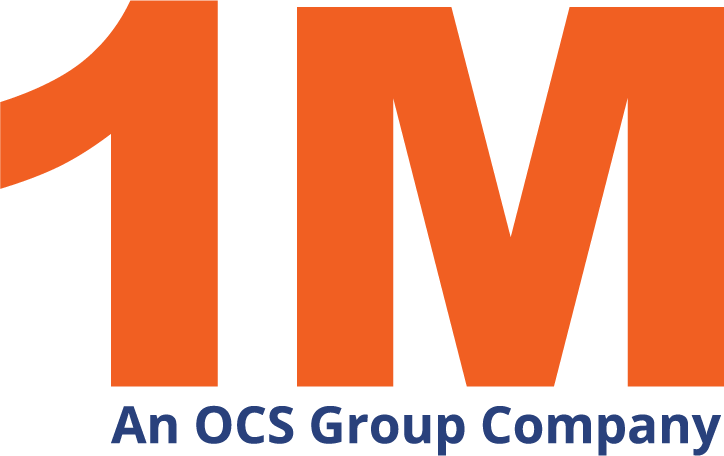 1M company logo, an OCS group company