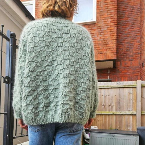 The basket weave sweater - knitting pattern