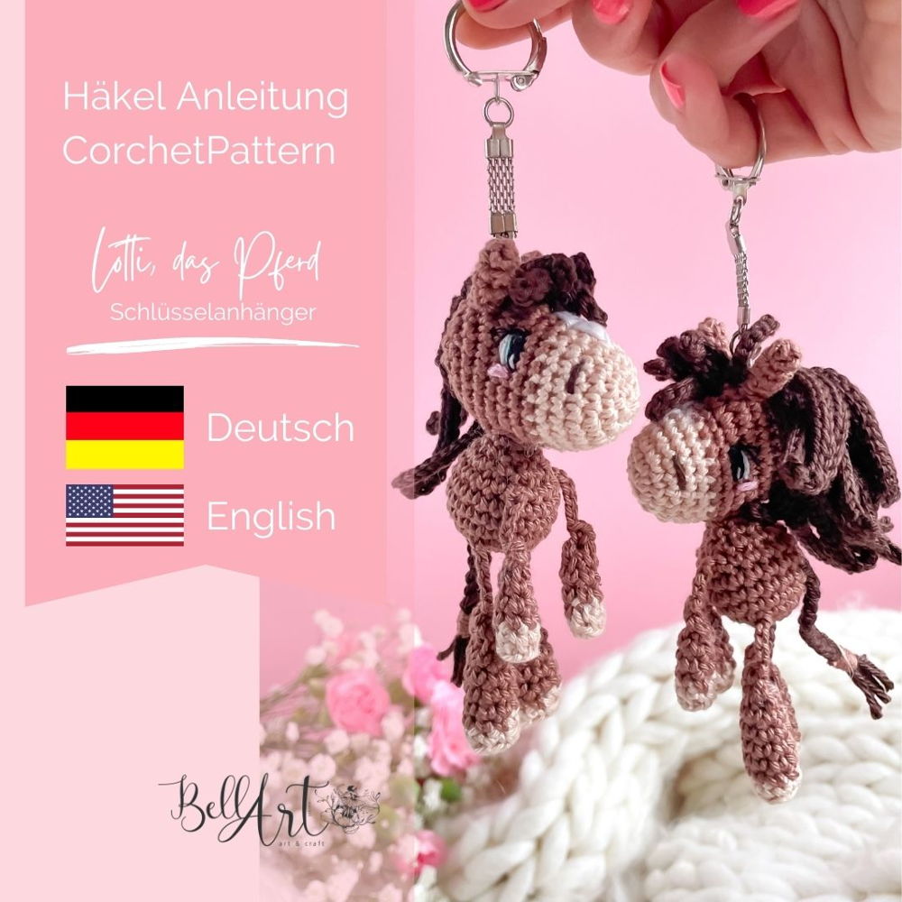 Lotti, the Horse Key Chain crochet pattern