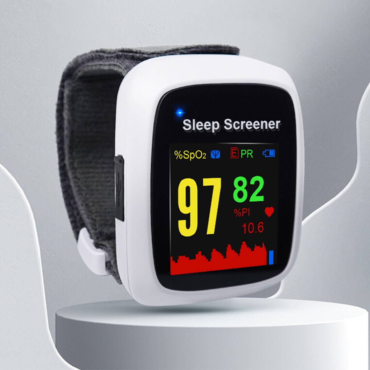 Vibeat AP20 Wrist Oxygen Level Monitor With Alarm for Home Use