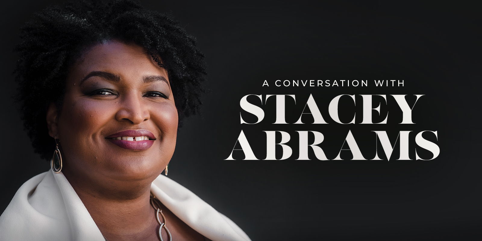 A Conversation with Stacey Abrams promotional image