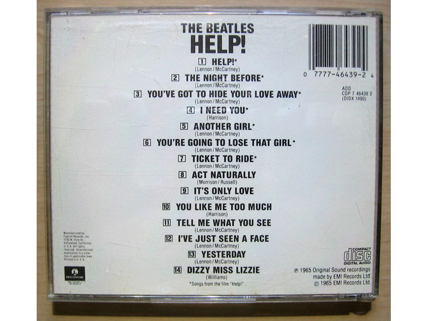 The Beatles -  Help! - 1994 CD Reissue  Parlophone ‎– CDP 7 46439 2