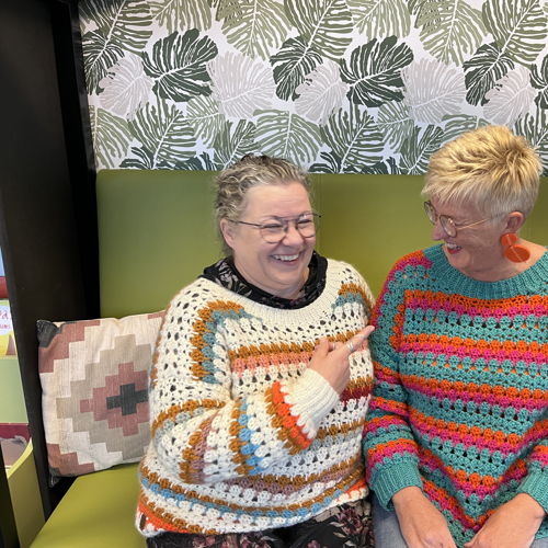 Knitting pattern for sweater Nicole by teacher Sas