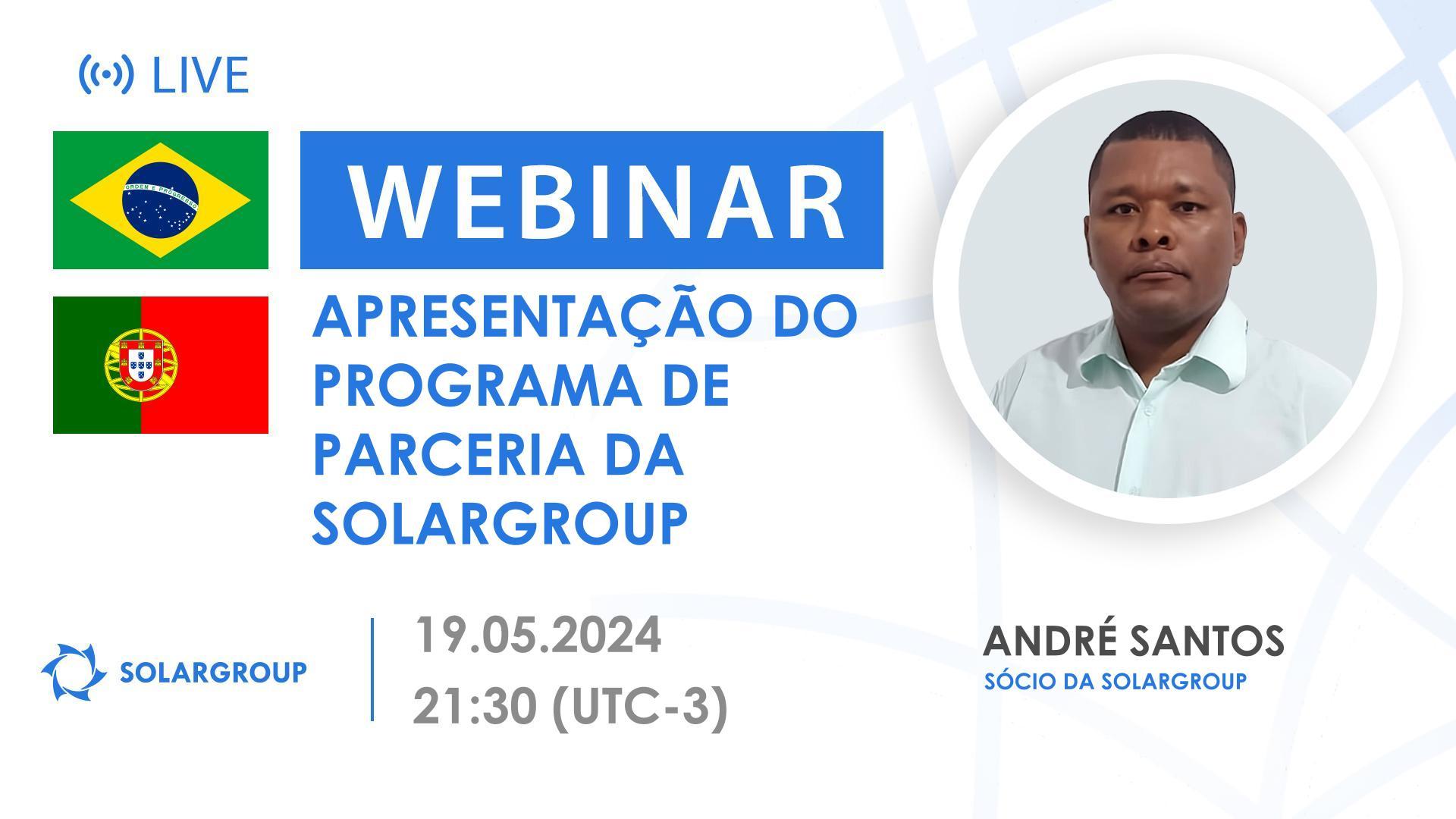 Brasil. Apresentação do programa de parceria da SOLARGROUP