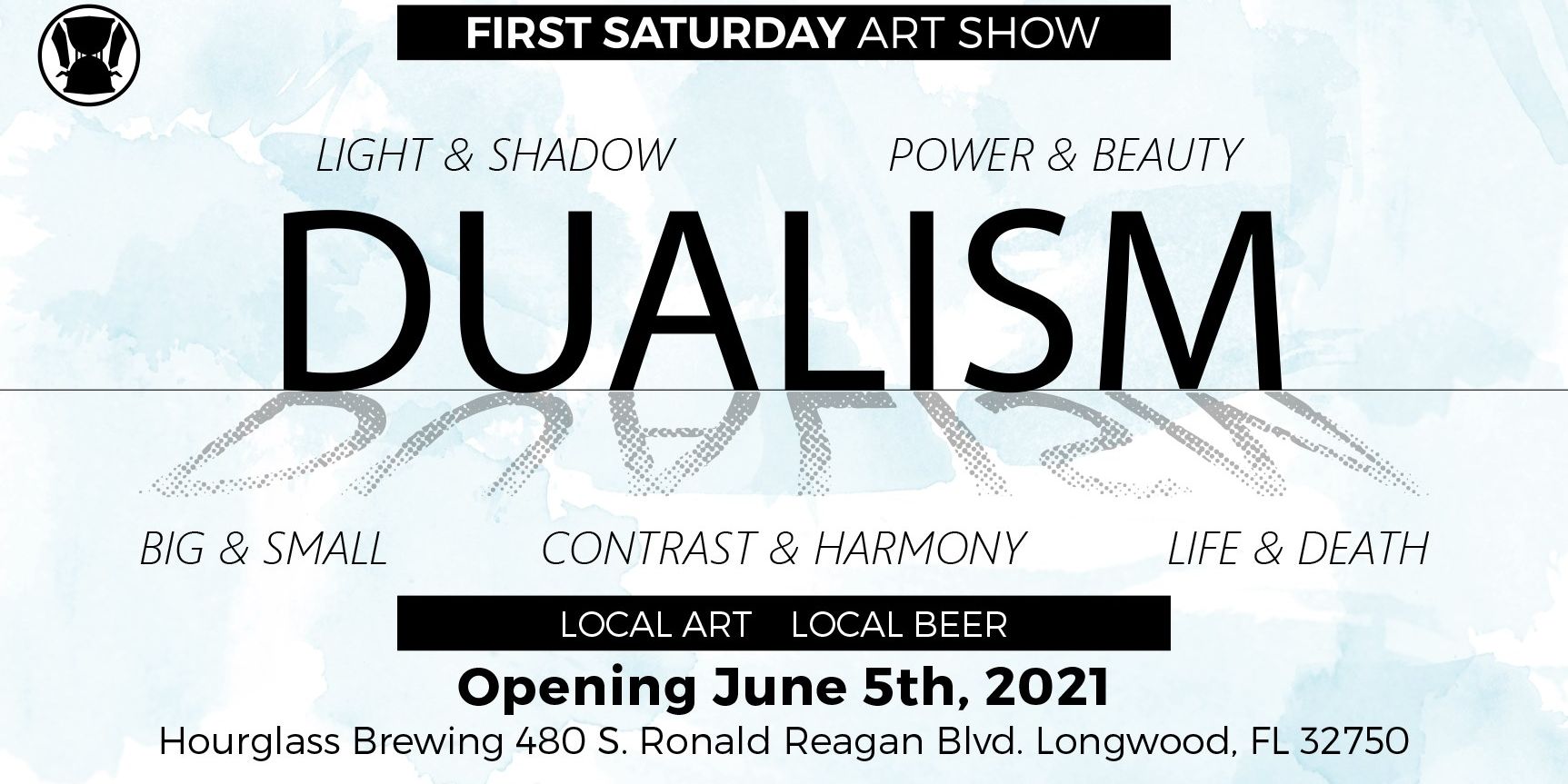 Hourglass Brewing Art Show promotional image
