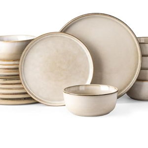 Ceramic Dinnerware Set for 6, 18 Pieces