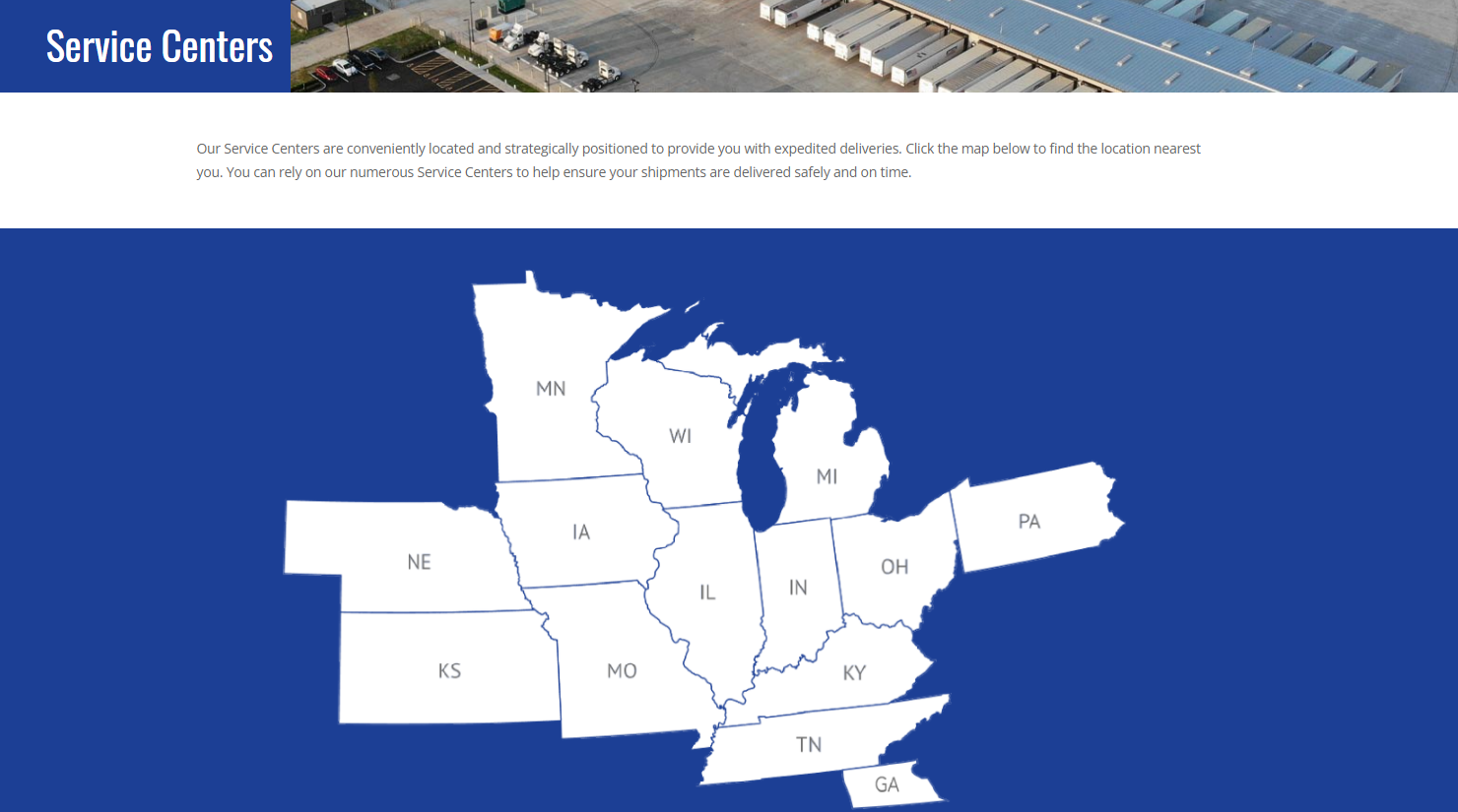 Dayton Freight Lines Terminal Map – VCOG