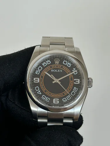 Rolex Oyster Perpetual 36 Steel Black Dial Arabic Numerals