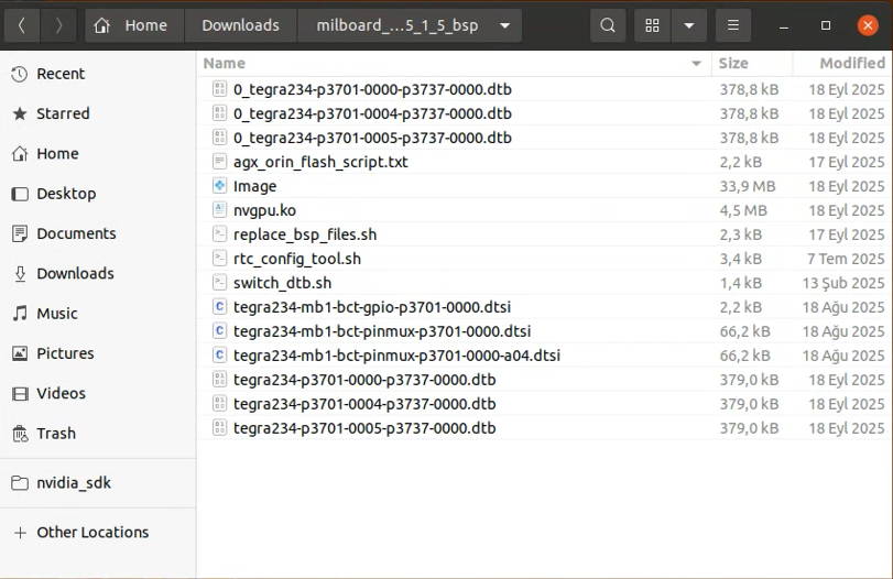 Jetson BSP files downloaded from GitHub