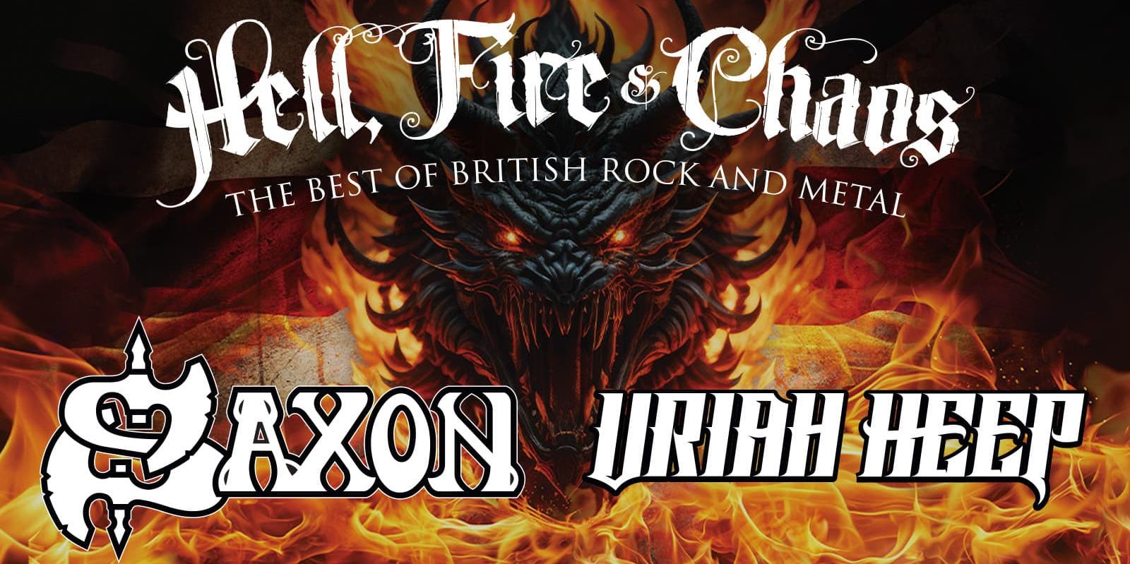 Saxon & Uriah Heep promotional image
